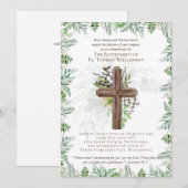 Priester Pastor Deacon Minister für Altersversorgu Einladung (Vorne/Hinten)