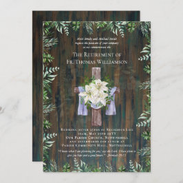 Priester Pastor Deacon Minister Retirement Lilies