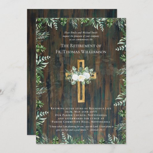 Priester Pastor Deacon Minister Rose für das Ruhes (Vorne/Hinten)