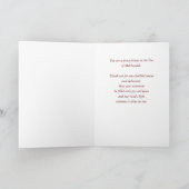 Priester Rente Segnungen Gold Look Monstrance Karte (Innenseite)