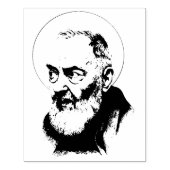 Priester St. Padre Pio Capuchin Katholik Gummistempel (Prägung)