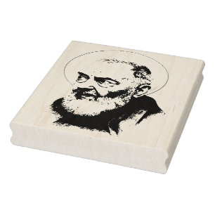 Priester St. Padre Pio Capuchin Katholik Gummistempel