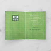 Priester St. Patrick's Day Cross Karte (Innenseite)