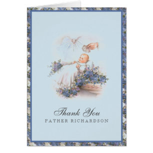 Priester Tauf Danke Baby 