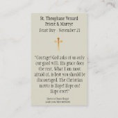 Priester-u. Märtyrer-heilige Karte St. Theophane (Rückseite)