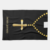 Priester Vikar Pastor Geistlicher Geschirrtuch (Horizontal)
