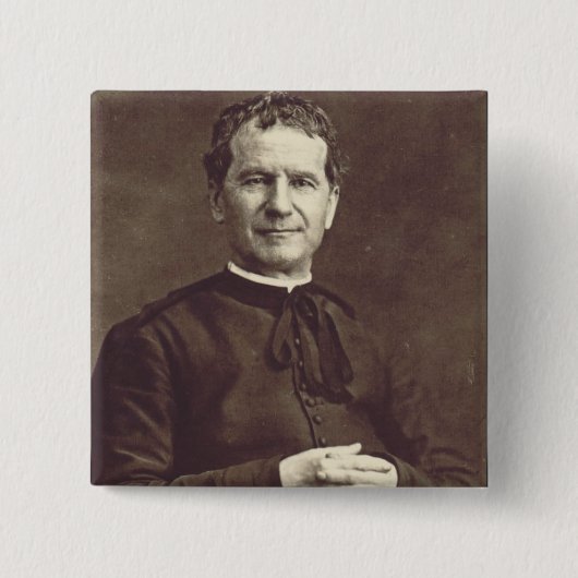Priester von Saint John Bosco Button (Vorderseite)