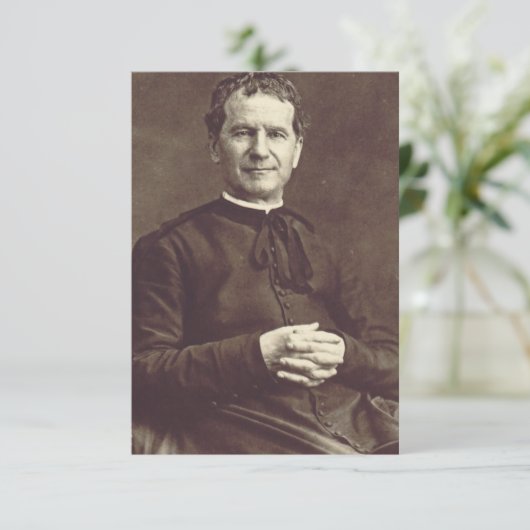 Priester von Saint John Bosco Dankeskarte (Stehend Vorderseite)