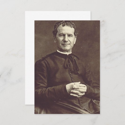 Priester von Saint John Bosco Dankeskarte (Vorne/Hinten)
