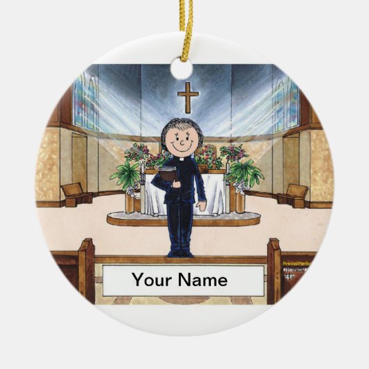 Priester — Weibliche Keramikornament (Vorne)