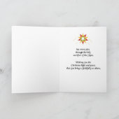 Priester-Weihnachtsstern Feiertagskarte (Innenseite)