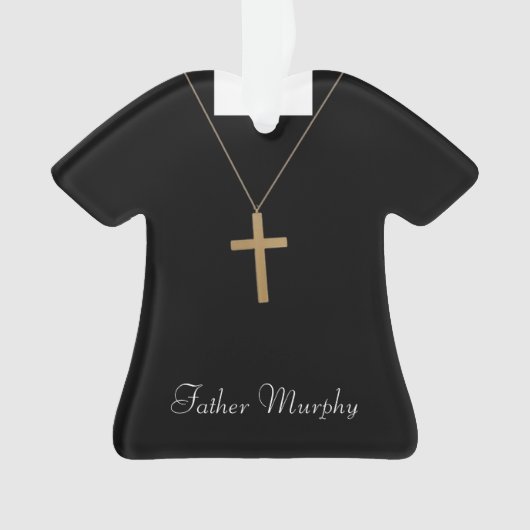 Priester-Weihnachtsverzierung Ornament (Vorderseite)