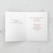 Priester Willkommen in unserer Gemeinde, guter Hir Karte (Innenseite)