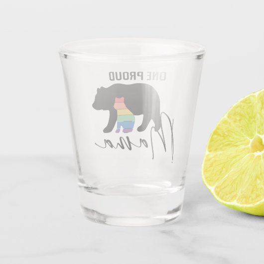 Priesterbären Schnapsglas (Rückseite)