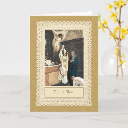 Priesterbruderschaft Priesterordinierung Danke Karte (Gelbe Blume)