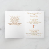 Priesterentordung Goldkrone und Kreuz Karte (Innenseite)