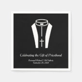 Priesterfeier mit dem Entwurf des Priester Collar Serviette (Vorderseite)