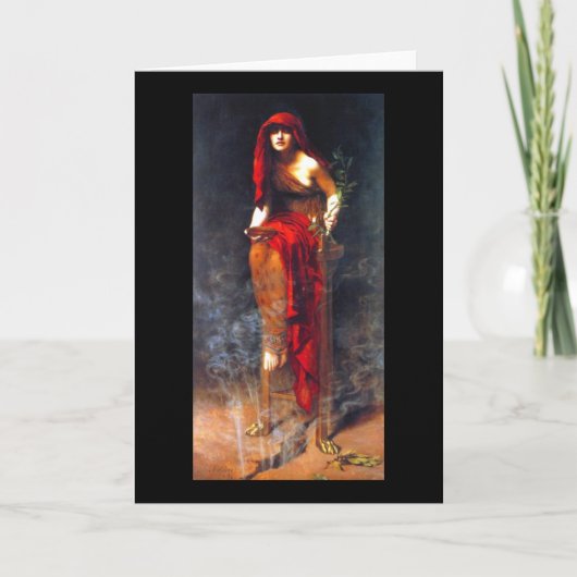 Priesterin der Delphi ~ Bergmann-Kunst-Malerei Karte (Vorderseite)