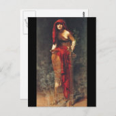 Priesterin von Delphi Postkarte (Vorne/Hinten)