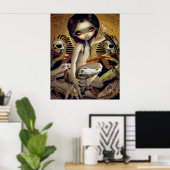 Priesterin von Nyarlathotep ART PRINT egypt gotisc Poster (Heimbüro)