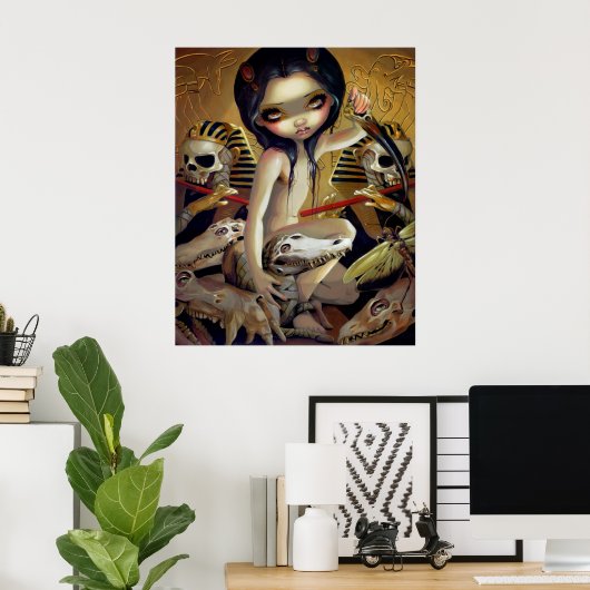Priesterin von Nyarlathotep ART PRINT egypt gotisc Poster (Heimbüro)
