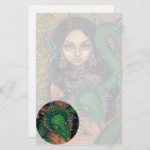 "Priesterin von Quetzalcoatl" Briefpapier (Vorne/Hinten)