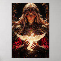Priesterin Wächterin Magische Wandkunst