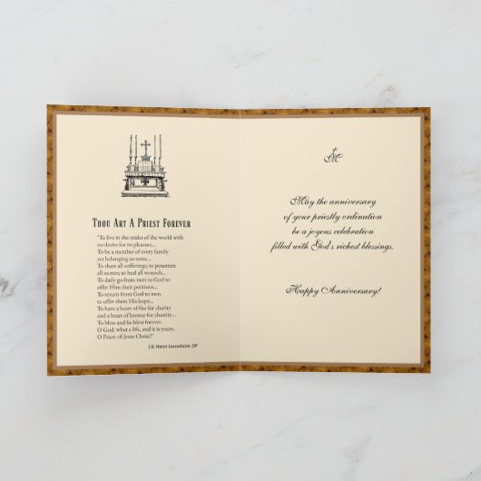 Priesterjubiläum Karte (Innenseite)