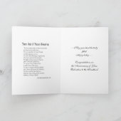 Priesterjubiläum Ordination Eleganter Priester Karte (Innenseite)