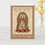 Priesterjubiläum Priesterorden Jesus Karte (Gelbe Blume)