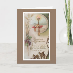 Priesterjubiläum Priesterweihe Kelch Karte