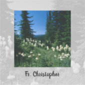 Priesterlandschaft Personalisiert Aufkleber (Vorderseite)