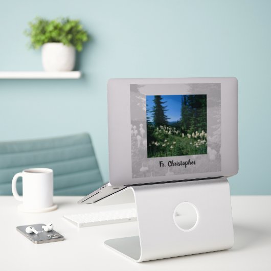 Priesterlandschaft Personalisiert Aufkleber (Laptop auf Schreibtisch)