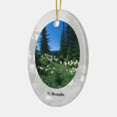 Priesterlandschaft Personalisiert Keramik Ornament (Links)