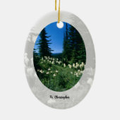 Priesterlandschaft Personalisiert Keramik Ornament (Hinten)