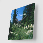 Priesterlandschaft Personalisiert Quadratische Wanduhr (Winkel)