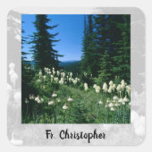 Priesterlandschaft Personalisiert Quadratischer Aufkleber (Vorderseite)