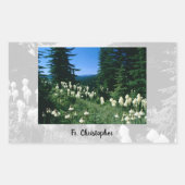 Priesterlandschaft Personalisiert Rechteckiger Aufkleber (Vorderseite)
