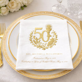 Priesterliche Ordination Golden Jubilee Serviette