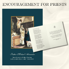 Priestermesse der Katholiken gesegnete Mary Altar Karte