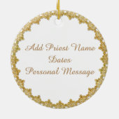 Priesterorden Geburtstag Keramikornament (Hinten)