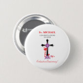 Priesterorden Schwarzes Kreuz Button (Vorne & Hinten)