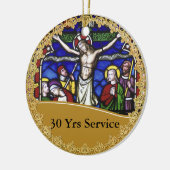 Priesterordination 30 Jahre Gedenken Keramik Ornament (Links)