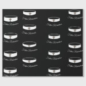 Priesterordination Priester Collar & Crucifix Geschenkpapier (Flach)