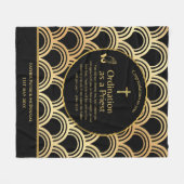 Priesterordinierung Neuer Priester neu Ordiniert Fleecedecke (Vorderseite (Horizontal))