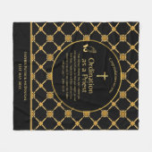 Priesterordinierung Neuer Priester neu Ordiniert Fleecedecke (Vorderseite (Horizontal))