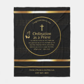 Priesterordinierung Neuer Priester neu Ordiniert Fleecedecke (Vorderseite)