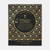 Priesterordinierung Neuer Priester neu Ordiniert Fleecedecke (Vorderseite)
