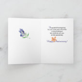 Priesterordnung Jubiläum Cross Blume Karte (Innenseite)