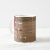 Priesterordnung Rote Rose und Rosary Kaffeetasse (Vorderseite Links)